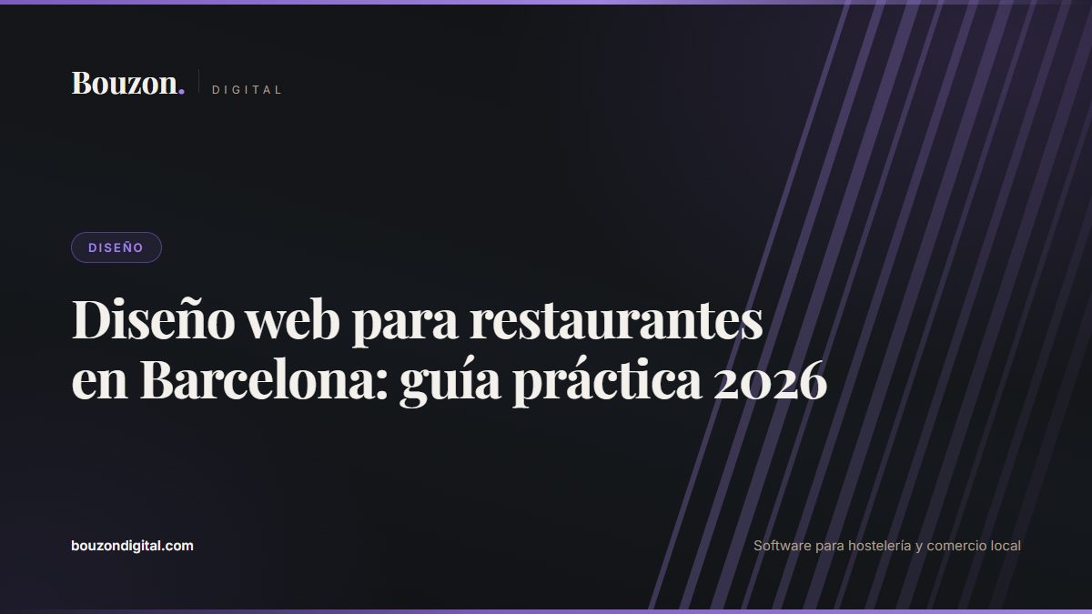 Web Design for Restaurants in Barcelona: A 2026 Practical Guide